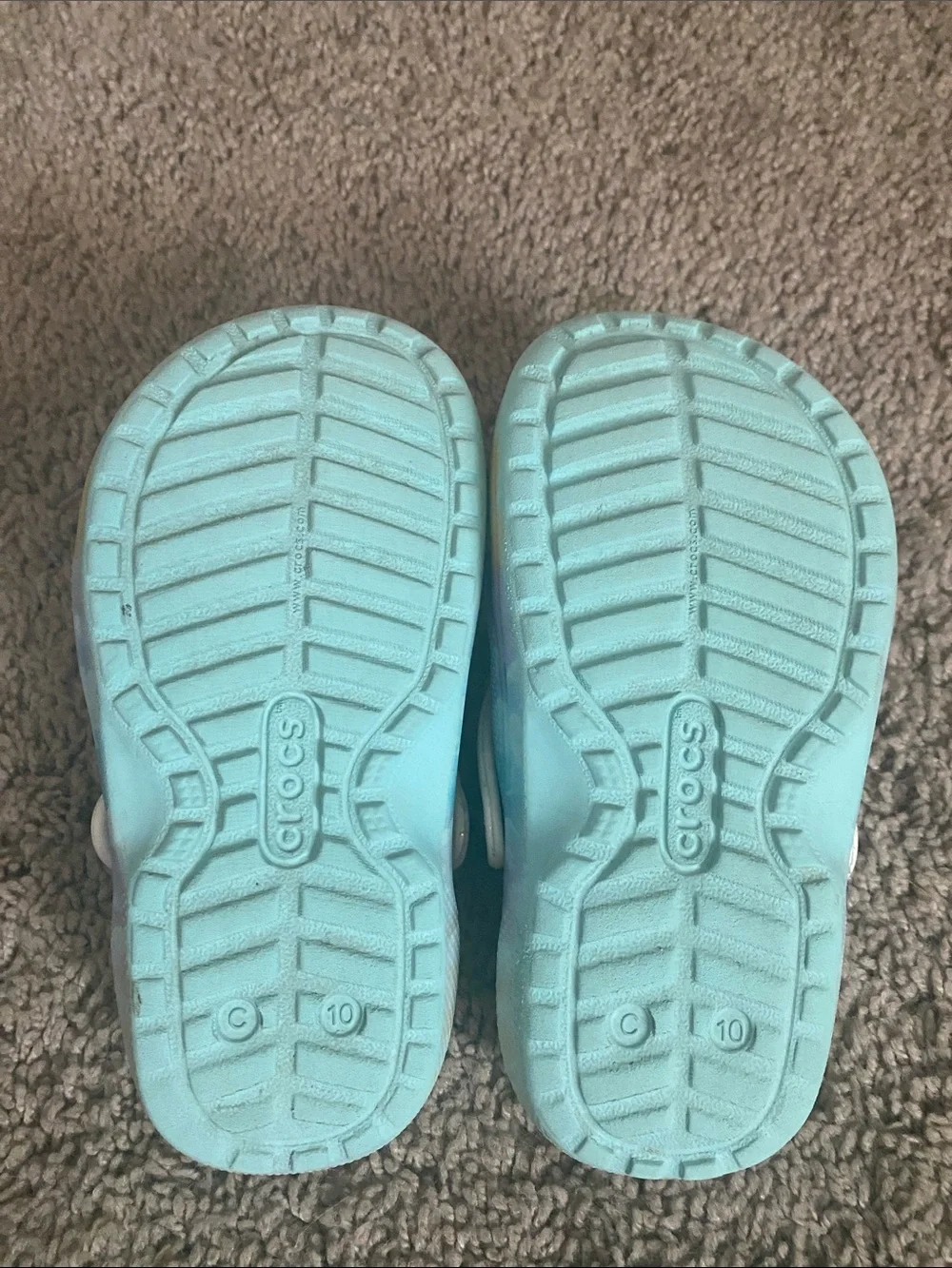 Kids Tie-Dye Foam Clog with Soft Lining - Pastel Blue